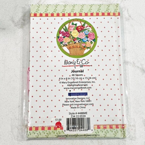 Mary & Co Journal M Engelbreit 4x6" Mothers Nurture Flowers Garden of Life NEW - Picture 2 of 3